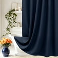 thumbnail image 4 of Inosoo Thick Waffle Weave Shower Curtain, 72"x 72" Luxury Hotel Fabric Shower Curtains for Bathroom, Heavy Duty Cloth Bath Curtain, Navy Blue, 4 of 18