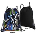 thumbnail image 3 of Beetlejuice Drawstring Backpack Lightweight Portable Sport Gym Sackpack Draw String Cinch Bags For Men Women, 3 of 9