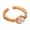 Gold, variant on Innovative Watch Chain Open Ring for Women Handmade Fashion Jewelry Accessory