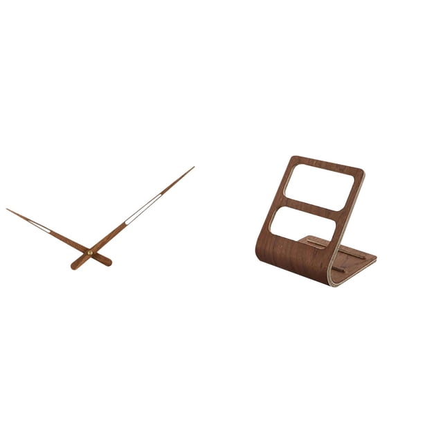 Caja organizadora de dos compartimentos para reloj de pared con manecillas y mando a distancia. Ideal para decoración del hogar, la oficina, la mesa d