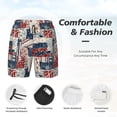 thumbnail image 3 of Fuzoiu Marine Sailing Print Men's Swim Shorts,Quick-Dry Double-Layer Swim Trunks,Board Trunks,Beach Shorts Swimwear Bathing Suits-Medium, 3 of 6