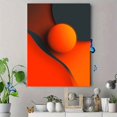 thumbnail image 4 of Qisvanset Orange Circle Texture Abstract Canvas Print 12x16 Inch Apartment Decor, 4 of 8