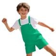 thumbnail image 4 of Ruyang Toddler Boys Girls Overalls Shorts Casual Summer Outfits Trendy Jumpsuit Solid Color Sleeveless Shortalls Romper with Pockets, 4 of 6