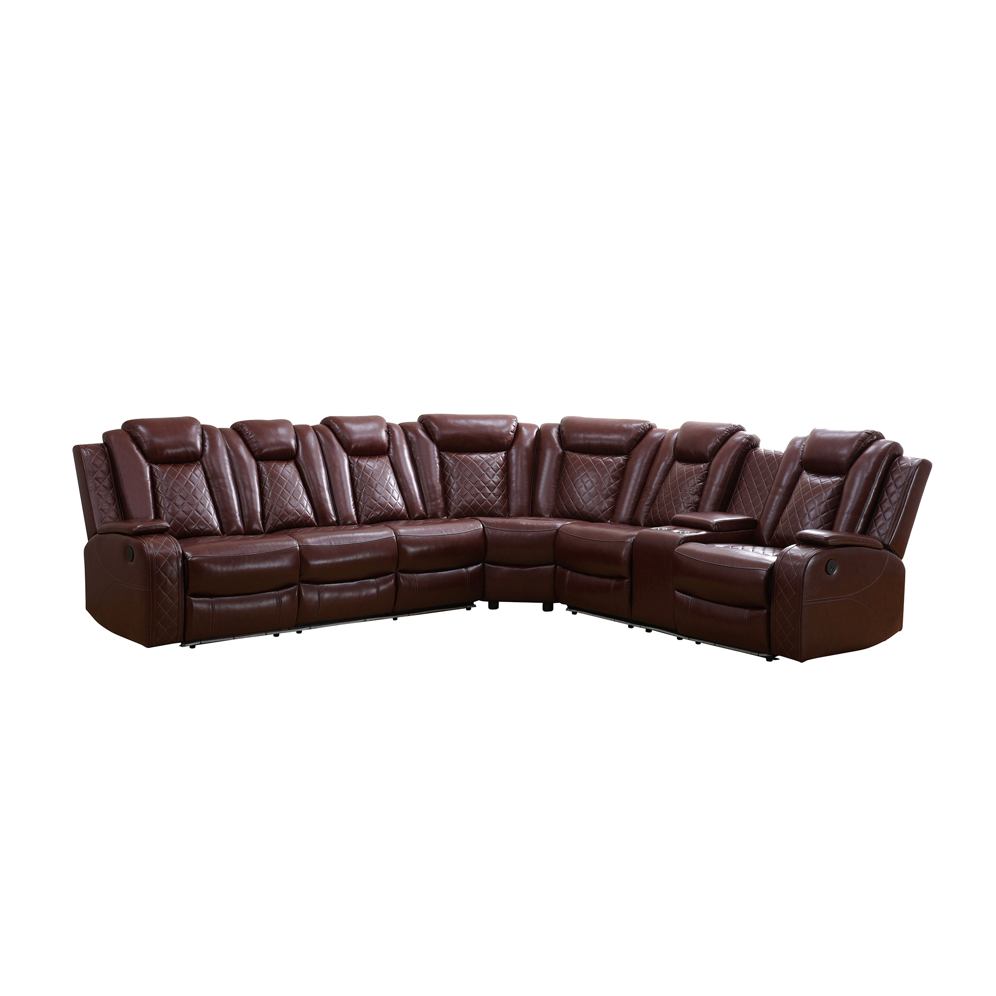 Gewnee Multi-Functional Electric Sofa,Adjustable Height with USB Charging Function,Storage Function,LED Ambient Light and Princess Seat.Brown Red