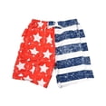 thumbnail image 2 of North 15 Men's USA American Flag Swim Trunk Boardshorts with Cargo Pokcet-7110-Print4-Md, 2 of 3