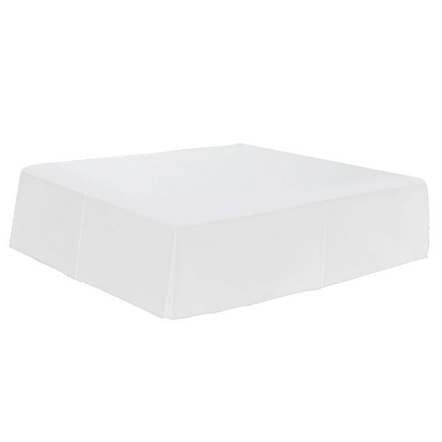 tredstone Solid Color Hotel Pleated Bed Skirt Wrinkle & Fade Resistant White_King