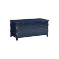 thumbnail image 4 of Bowery Hill Modern Wood Rope Cedar Lined Storage Chest in Blue, 4 of 22