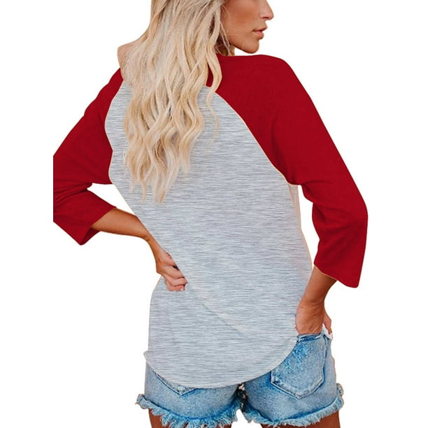 Camiseta manga tres cuartos sale