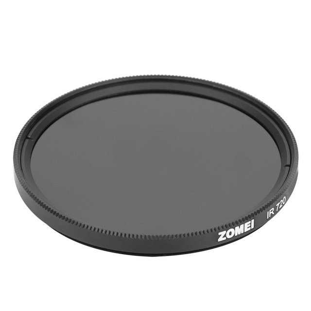 Juego de filtros infrarrojos para cámaras (52 mm, 55 mm, 58 mm, 67 mm, 72 mm, 720 nm), color rojo Amonsee NO