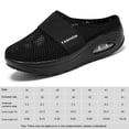 thumbnail image 2 of Zapatos Mujeres Cojines de aire para caminar Mesh Gym Sneakers para deportes al aire libre (40) Negro, 2 of 8