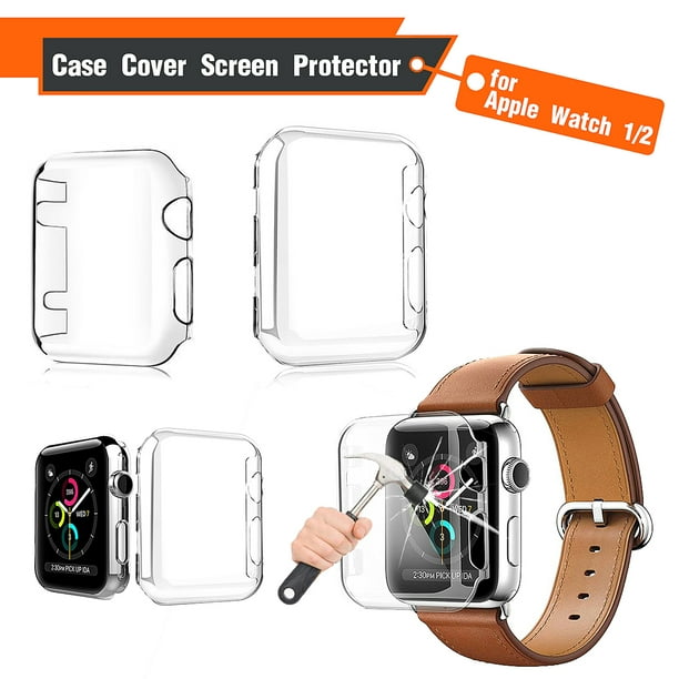 apple watch 3 42mm case with screen protector