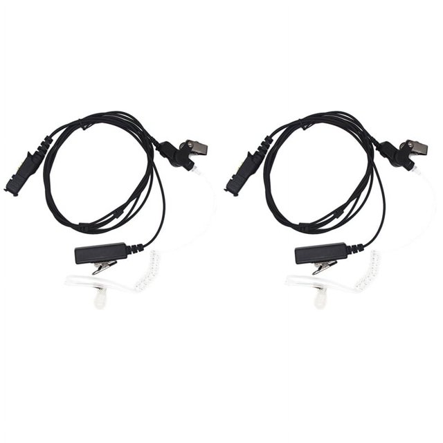 2X Auricular PPT con Tubo Acústico de Aire Walkie Talkie para Xir P6600 P6620 XPR3300 XPR3500 MTP3250