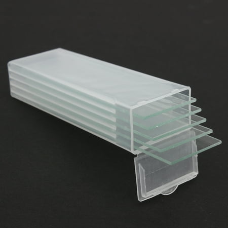 5PCS Reusable Laboratorial Single Concave Microscope Blank Glass slides ...