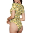 thumbnail image 3 of Lsque Frog In Orange Hat Women's Crew Neck Short Sleeve Bodysuit Basic T Shirts Tops Onesie Adult Cute Pajama-Small, 3 of 8
