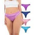thumbnail image 2 of B2BODY Women's Panties Sexy Satin Thong Underwear Small to Plus Size Multi-Pack, 2 of 5