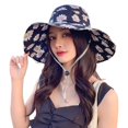 thumbnail image 3 of 1 Nuevo sombrero con forma de cubo para mujer con estampado de flores, protector solar, visera, regalos, 3 of 4
