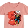 thumbnail image 3 of Marvel Thor - Birthday Five - Toddler and Youth Girls Fitted Short Sleeve Graphic T-Shirt, 3 of 5