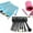 Blue, variant on Cosmetic Brush Set with Leather Standing Case
