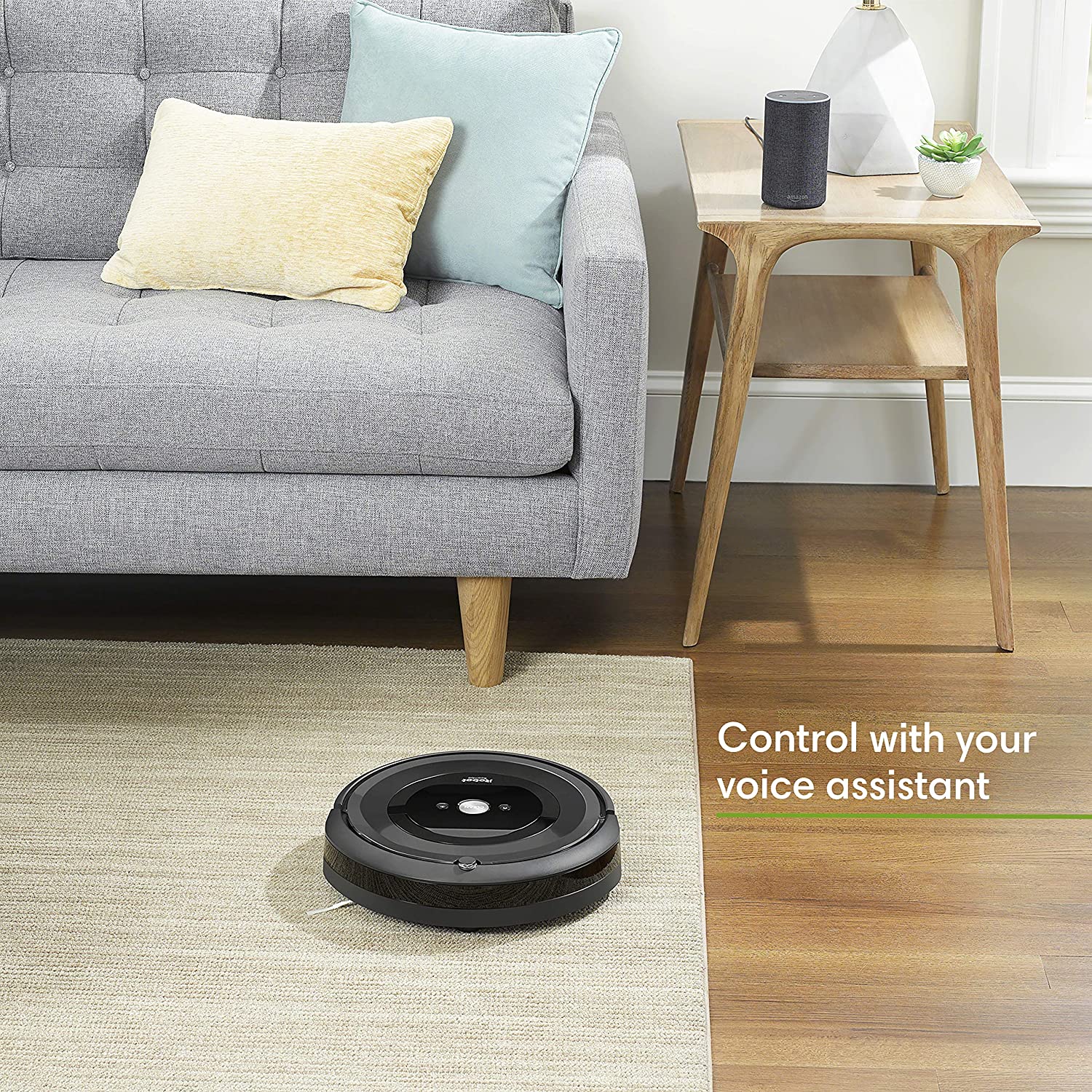 iRobot Roomba E5 (5150) Robot Vacuum - Wi-Fi Connected, Works with Alexa, Ideal for Pet Hair, Carpets, Hard, Self-Charging Robotic Vacuum, Black - image 2 of 3