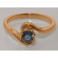 thumbnail image 4 of LBG British Made 18k Rose Gold Natural Sapphire Womens Statement Ring - 33 size options - Size 11.5, 4 of 5