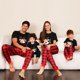 thumbnail image 2 of 2023 New Christmas Mom Dad Kids Matching Pajamas Set Baby Romper Cartoon Elk Pattern Short Sleeve Sleepwear Xmas Family Look Pjs, 2 of 3