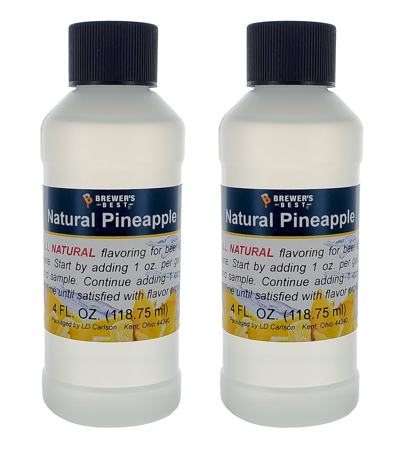 Natural Pineapple Flavoring Extract 4 oz. 2 Pack