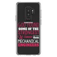 thumbnail image 1 of DistinctInk Clear Shockproof Hybrid Case for Samsung Galaxy S9+ PLUS (6.2" Screen) - TPU Bumper Acrylic Back Tempered Glass Screen Protector - Strongest Women are Mechanical Engineers, 1 of 5