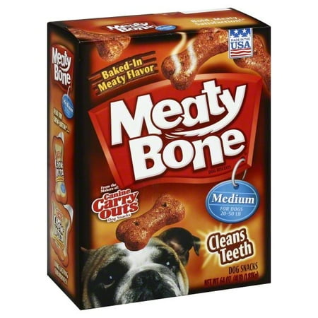 Meaty Bone Medium Dog Snacks, 64-Ounce