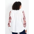 thumbnail image 2 of Avenue Women's Plus Size Sofia Long Sleeve Blouse, 2 of 2