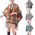 thumbnail image 1 of Sentmoon Ponchos for Women and Plaid Cozy and Warm Womens Wraps and Shawls Womens Gift Ideas Accessories for Women Fall and Winter for Winter, Cold Weather, and Wind Protection, 1 of 4