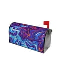 thumbnail image 2 of Bingfone Swirl Print Blue Purple Magnetic Mailbox Cover Standard Size for Garden Yard Outdoor Decorations-25.5x21 in, 2 of 7