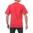 thumbnail image 3 of Pro Club Men's 3-Pack Heavyweight Cotton Short Sleeve Crew Neck T-Shirt, Red, Medium, 3 of 5