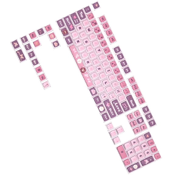 ZPAQI Modern 120Key Light Through Keycaps for 85/87/98/100/104/108 Gaming Keyboard