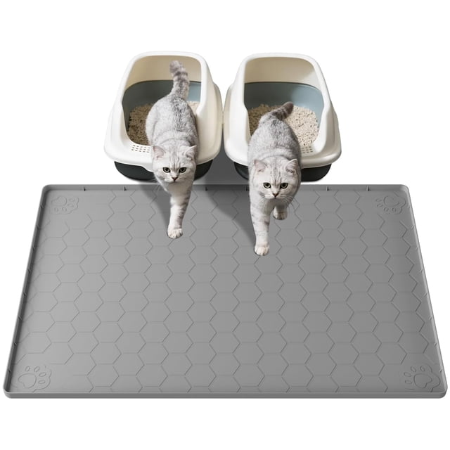 Alfombra para gatos 101 * 71 cm impermeable gris