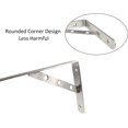 thumbnail image 2 of 2PCS Solid Stainless Steel Shelf Bracket 90 Degree Angle Decorative Corner Brace Wall Mounted Shelf Supporter Wall Hanging Bookshelf Bracket Frame With Screws 200X140MM, 2 of 5