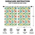 thumbnail image 2 of Blackout Kids Curtains,LightGreen Cartoon Dinosaurs Colorful Elements Pattern Childrens Insulated Curtains Set Of 2,Bedroom Essentials,Toddler Room Decor 42"x63", 2 of 5