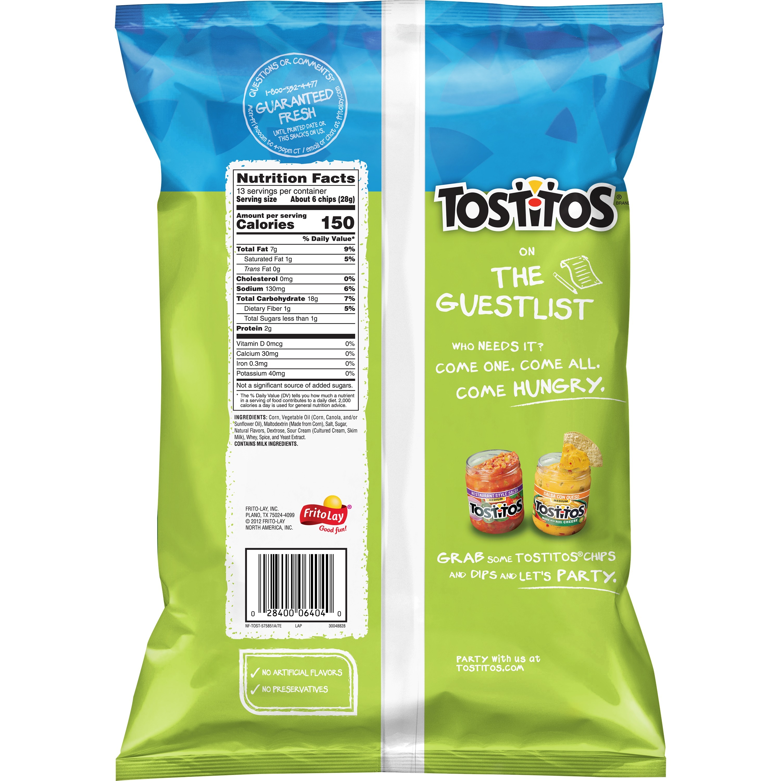 Tostitos Hint of Lime Flavored Tortilla Chips, 13 oz Bag - image 3 of 5