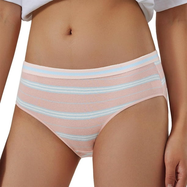 Gibobby Calzones para mujer sexy Ropa interior de algodon para mujer Bragas de bikini hipster sexy transpirable de corte Rosa G