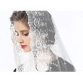 thumbnail image 3 of Velos de encaje floral que cubren la cabeza velos latinos de masa bufanda corta para mujeres nupciales Sailing Electrónica, 3 of 4