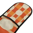 thumbnail image 4 of Yayeee Double Oven Mitt Kitchen Heat Resistant Baking 35" x7" Quilted Glove, Beige Geometric Circles, 4 of 6
