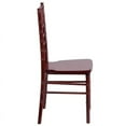 thumbnail image 3 of Mahogany Wood Chiavari Banquet Chair with FREE Fabric Seat Cushions, 3 of 5