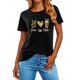 thumbnail image 2 of Mujeres Manga Corta de Verano Tops Pascua Impresa Cuello Redondo, Blusa de Moda Casual para la Primavera, 2 of 5