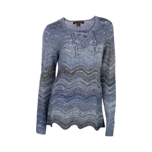 Noble Outfitters 27009-742 Womens Denver Pointelle Pullover Large