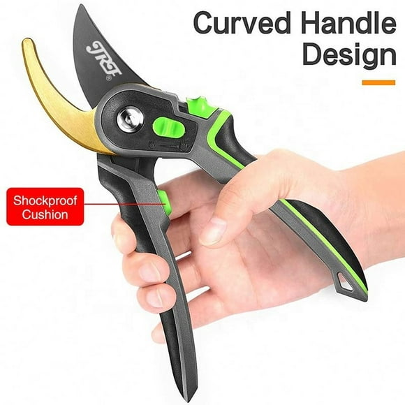 Garden pruning shears Adjustable pruning shears, Max 25mm, SK5 Sharp blade, Gardening scissors with safety lock, Pruning shears for Garden, Orchard