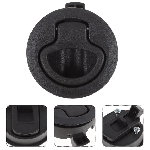 Pawsdot RV Locking Latch Black Plastic 1Pack for Storage and Marine Applications