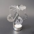 thumbnail image 4 of keepw Metal Rotating Candle Holder Portable Cute Cartoon Restaurant Christmas Wedding Party Tealight Candlestick Ornament  Type 4, 4 of 5