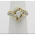 thumbnail image 3 of 3Ct Marquise Cut Lab-Created Diamond Women's Wedding Ring 14K Yellow Gold Plated 925 Silver, 3 of 3