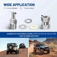 thumbnail image 4 of ARCADORA SO239 Adapter Stud for CB Mobile Antennas 3/8x24 Thread Mount Nickel Plated Copper for Trucks RVs SUVs, 4 of 10