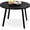 Black, variant on Round Dining Table, Mid-Century Modern Kitchen Table , Small Space Apartment Dinette, Wood Top W/Steel Legs