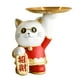 thumbnail image 1 of Bandeja de servicio Sunnimix escultura de gato de resina para decoración 14 cm x 10,5 cm x 19 cm, 1 of 8